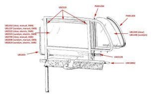 Silver Cloud I-III & S1-3 Rear Door Glass