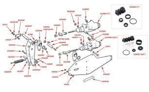 Brake Master Cylinders (Twin), Silver Cloud I-III & S1-3