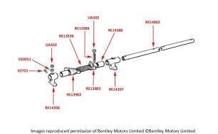 Silver Cloud I & S1 Rocker Shaft