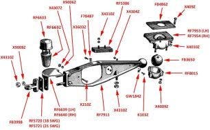 Silver Dawn, Silver Wraith, MkVI & R-Type Torque Arm