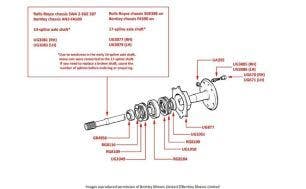 Silver Cloud I & S1 Rear Axle shaft