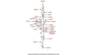 Silver Cloud I & S1 Steering Column (right hand drive, Power Assisted Steering)