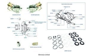 Rear Wheel Calipers & Caliper Components chassis numbers 22118-41648