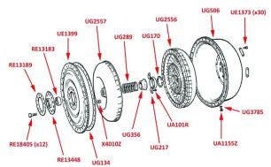 Flywheel (Automatic Gearbox, Aluminium Bell Housing)