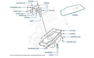 Sump & Fittings chassis numbers 30000-50757 & 01557-05036