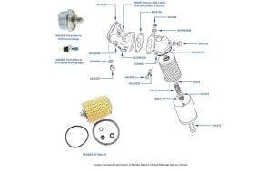 Oil Filter Head & Pressure Transmitters chassis numbers 01001-26708