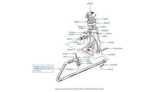 Oil Filler & Breather chassis numbers 01001-02389 (no air conditioning)