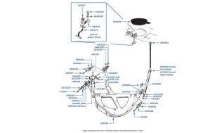 Spare Wheel Carrier, chassis numbers 01001-41648