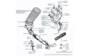 Front Shock Absorbers & Springs chassis numbers 11466-50757 & 01517-05036