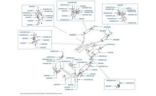 Pipes, Silencers & Fittings, Corniche (chassis numbers 50306-50757, Fuel Injected)