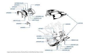 Steering Cowl chassis numbers 01114-21534, 6 Position Gear Selector (PRNDIL)