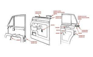 Silver Cloud I-III & S1-3 Door Fittings