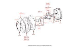 Front Hub, Silver Cloud I (chassis SHF19-SNH262) & S1 (chassis B66FD-B50HD)