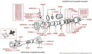 Silver Cloud I & S1 Propellor shaft (Early)