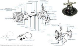 Water Pump, Fan & Viscous Coupling (Fan Clutch) chassis numbers 01001-11110