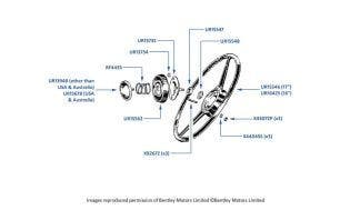 Steering Wheel chassis numbers 09770-26708 (4-Door Cars)