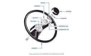 Steering Wheel chassis numbers 30000-41648 (4-Door Cars)