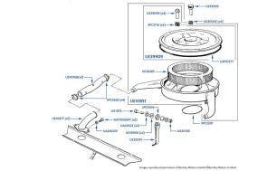 Air Intake chassis numbers 50000-50757 & 01557-05036 (Corniche, Solex Carburetor)