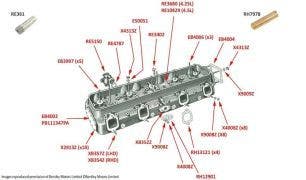 Cylinder Head, Silver Dawn, Silver Wraith, MkVI & R-Type