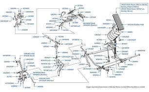 Silver Cloud II & S2 Throttle Linkage right hand drive