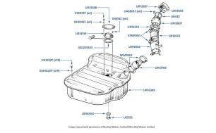 Fuel Tank, 2-Door Cars chassis numbers 07694-08861