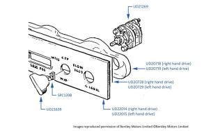 Wiper Switch, chassis numbers 30000-33028