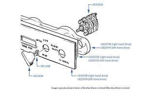 Wiper Switch chassis numbers 21729-26708 (Corniche)