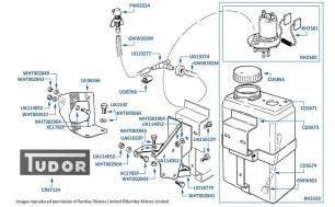 Washer Bottle, Camargue, to chassis number 30014