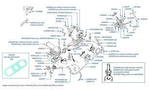 Intake Manifold & Tee Piece chassis numbers 18418-22117