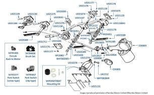 Headlight Wipers (Camargue) chassis numbers 14674-33114