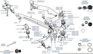 Front Triangle Levers & Ball Joints chassis numbers 03348-13484