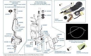 Radio Aerial, Silver Shadow I/II, Silver Wraith II, Corniche & T1/2