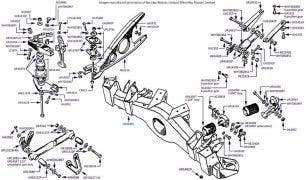 Rear Subframe & Torque Arm chassis numbers 04258-06698