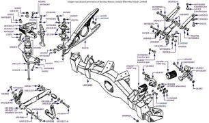 Rear Subframe & Torque Arm chassis numbers 01001-04257