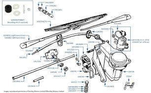 Wiper Motor chassis numbers 06004-07450