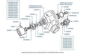 Differential Output Shaft chassis numbers 50000 -50757 & 01557-05036