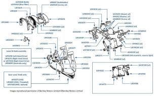 Gear Selector chassis numbers 11837-21534