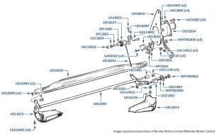 Actuator Motor, Lower Quantity Flap (chassis numbers 38792-50757 & 01557-05036)