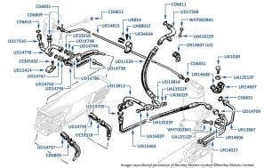 Air Conditioning Hoses (chassis numbers 09627-10953)