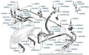 Air Conditioning Hoses (chassis numbers 10966-11182)