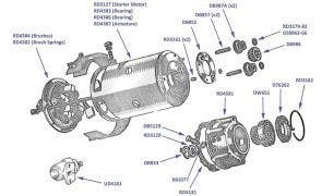 Starter Motor - Silver Dawn, Silver Wraith, MkVI & R-Type