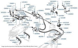 Air Conditioning Hoses (chassis numbers 20378-26705, USA cars)