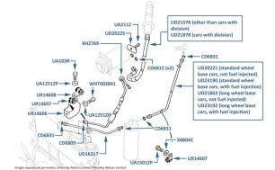 Air Conditioning Hoses (chassis numbers 30001-50757 & 01557-05036)