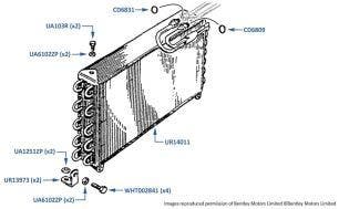 Condensor (chassis numbers 20378-26708), other than USA