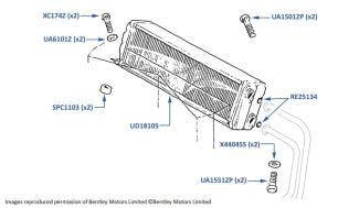 Heater Matrix (chassis numbers 22584-50757 & 01517-05036