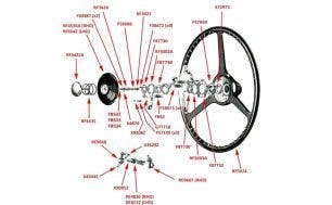 Steering Wheel, Silver Dawn, Silver Wraith, MkVI & R-Type