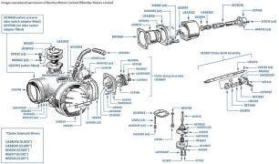 Choke & Throttle chassis numbers 12490-17629 (Cars with Emission Control)