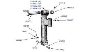 Stub Axle, Silver Dawn, Silver Wraith, MkVI & R-Type