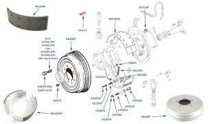 Silver Cloud I-III & S1-3 Shoes & Drums (Front)