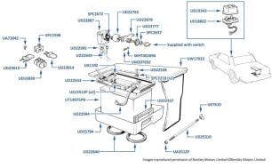 Battery & Ammeter Shunt (chassis numbers 01001-16954, other than Turbo)